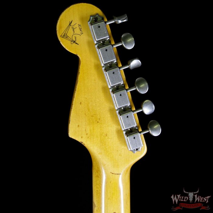 Fender Custom Shop Limited Edition John Cruz Masterbuilt Jimmie Vaughan Stratocaster Aged Olympic White - Image 9