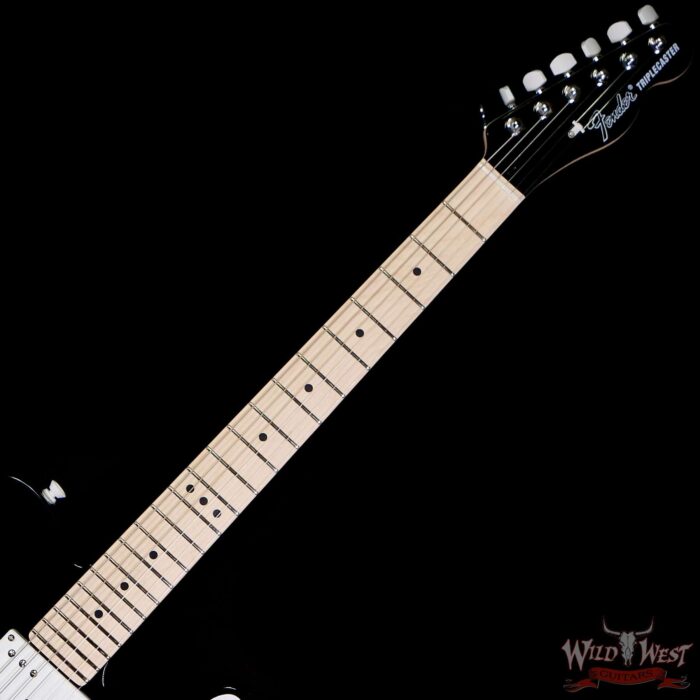 Fender Jack White Triplecaster Maple Fingerboard Black 8.25 LBS - Image 4