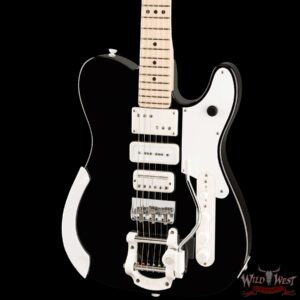Fender Jack White Triplecaster Telecaster Maple Fingerboard Black 7.30 LBS - Image 2