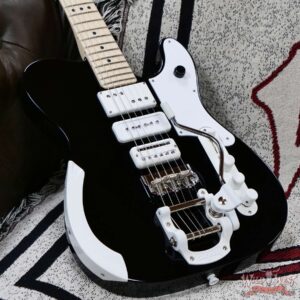 Fender Jack White Triplecaster Telecaster Maple Fingerboard Black 7.30 LBS - Image 7
