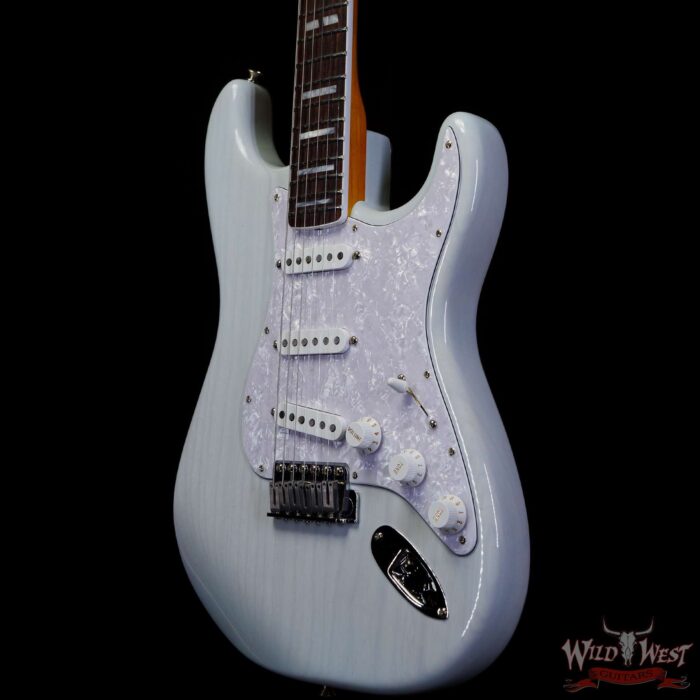 Fender Kenny Wayne Shepherd Stratocaster Rosewood Fingerboard Transparent Faded Sonic Blue - Image 2