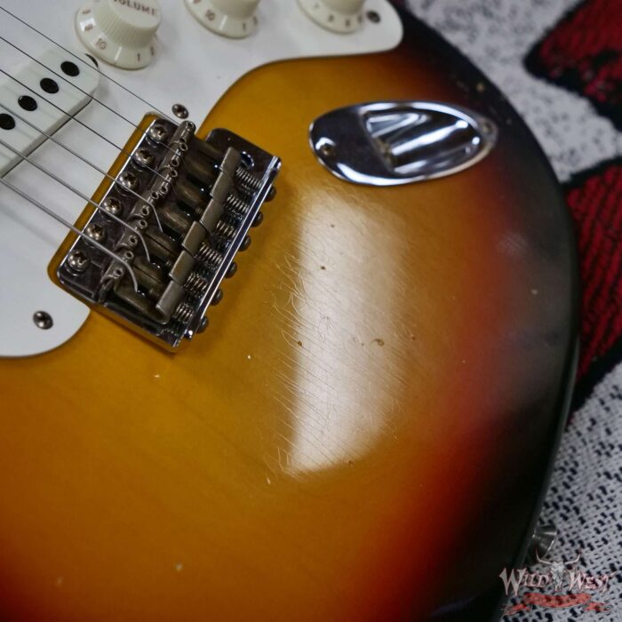 Fender Custom Shop Kyle McMillin Masterbuilt 1959 Trans Stratocaster AAA Flame Maple Neck Journeyman Relic 3 Tone Sunburst 7.30 LBS - Image 7