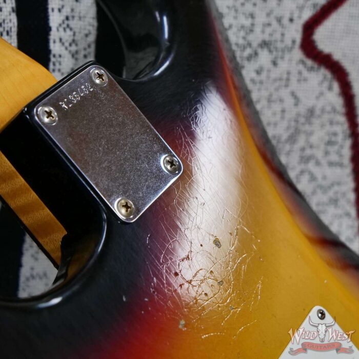 Fender Custom Shop Kyle McMillin Masterbuilt 1959 Trans Stratocaster AAA Flame Maple Neck Journeyman Relic 3 Tone Sunburst 7.30 LBS - Image 10