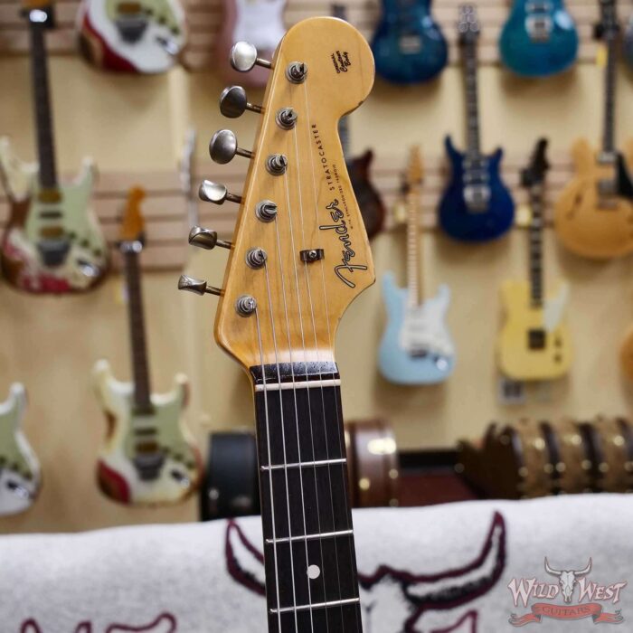 Fender Custom Shop Kyle McMillin Masterbuilt 1959 Trans Stratocaster AAA Flame Maple Neck Journeyman Relic 3 Tone Sunburst 7.30 LBS - Image 12
