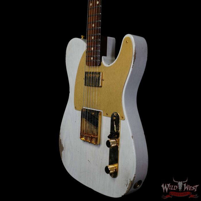 Fender Custom Shop Kyle McMillin Masterbuilt 1959 HS Telecaster Brazilian Rosewood Neck Relic White Blonde 7.15 LBS (US Only / No International Shipping) - Image 2