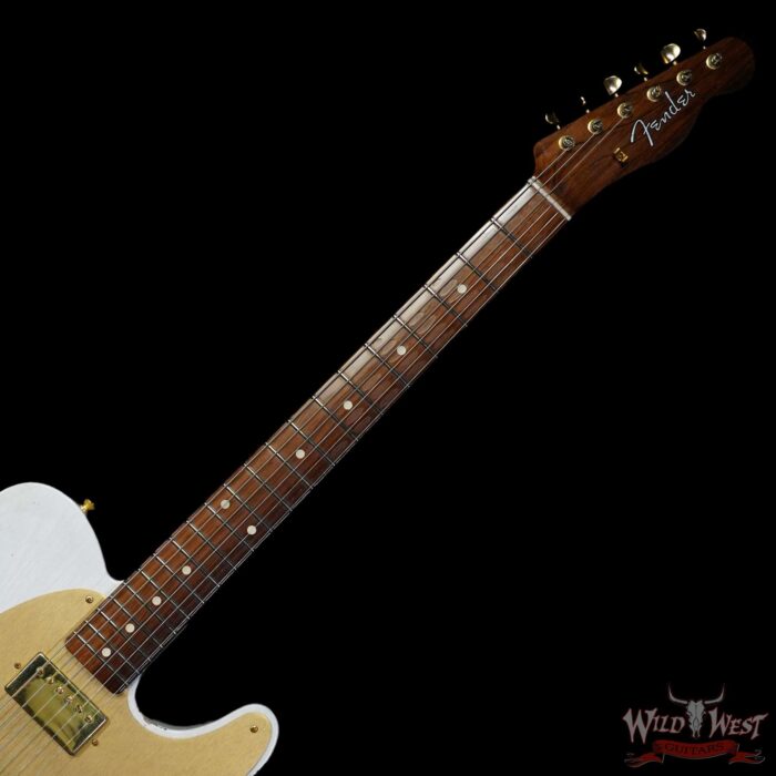 Fender Custom Shop Kyle McMillin Masterbuilt 1959 HS Telecaster Brazilian Rosewood Neck Relic White Blonde 7.15 LBS (US Only / No International Shipping) - Image 4