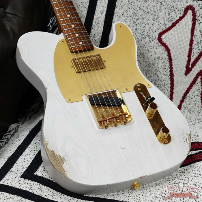 Fender Custom Shop Kyle McMillin Masterbuilt 1959 HS Telecaster Brazilian Rosewood Neck Relic White Blonde 7.15 LBS (US Only / No International Shipping) - Image 7