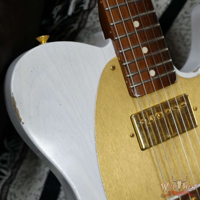 Fender Custom Shop Kyle McMillin Masterbuilt 1959 HS Telecaster Brazilian Rosewood Neck Relic White Blonde 7.15 LBS (US Only / No International Shipping) - Image 9