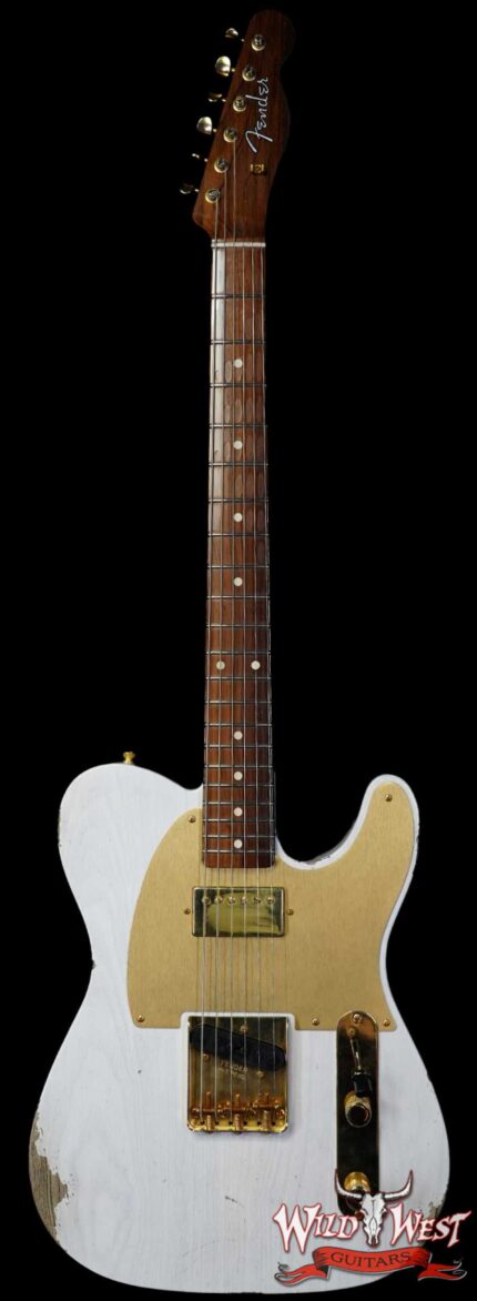 Fender Custom Shop Kyle McMillin Masterbuilt 1959 HS Telecaster Brazilian Rosewood Neck Relic White Blonde 7.15 LBS (US Only / No International Shipping)