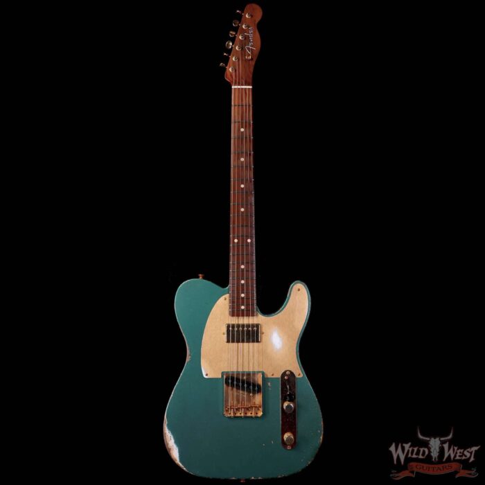 Fender Custom Shop Kyle McMillin Masterbuilt 1959 HS Telecaster Brazilian Rosewood Neck Relic Sherwood Green Metallic 7.15 LBS (US Only / No International Shipping) - Image 2