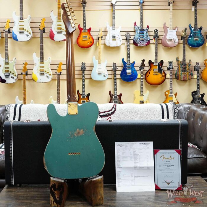 Fender Custom Shop Kyle McMillin Masterbuilt 1959 HS Telecaster Brazilian Rosewood Neck Relic Sherwood Green Metallic 7.15 LBS (US Only / No International Shipping) - Image 12