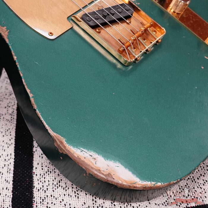 Fender Custom Shop Kyle McMillin Masterbuilt 1959 HS Telecaster Brazilian Rosewood Neck Relic Sherwood Green Metallic 7.15 LBS (US Only / No International Shipping) - Image 10
