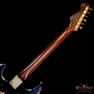 Fender Custom Shop Kyle McMillin Masterbuilt 1957 Stratocaster Hardtail Brazilian Rosewood Neck Heavy Relic Black 6.90 LBS (US Only / No International Shipping) - Image 5
