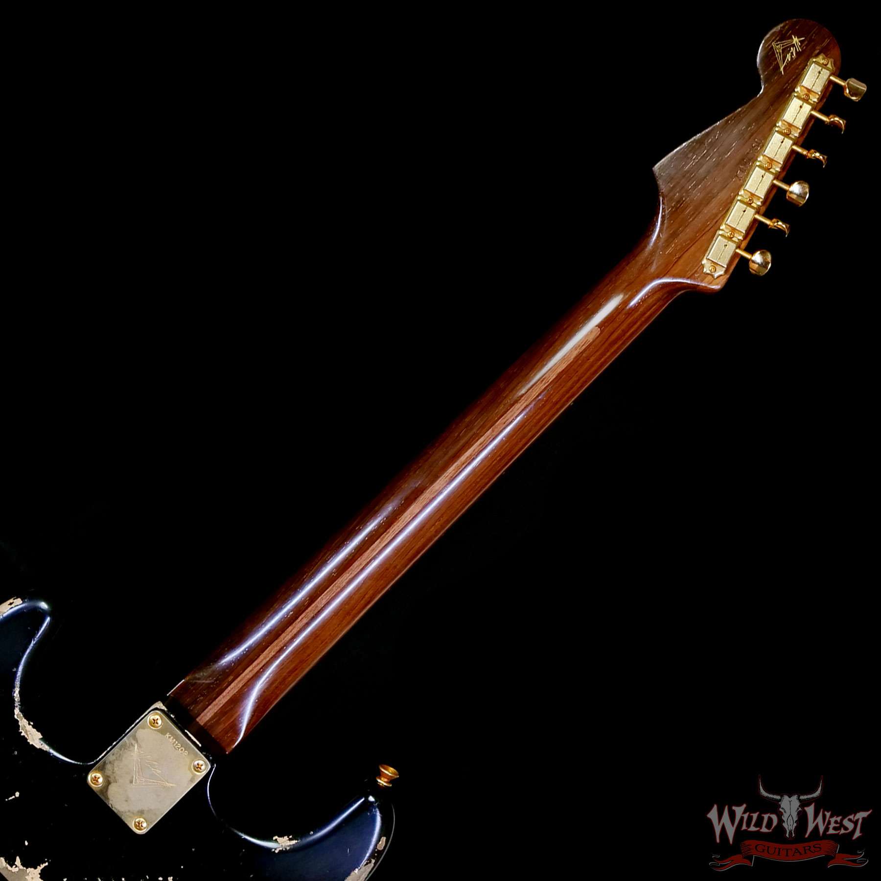fender-km1202-c3__wwg.jpg Fender Custom Shop Kyle McMillin Masterbuilt 1957 Stratocaster Hardtail Brazilian Rosewood Neck Heavy Relic Black 6.90 LBS (US Only / No International Shipping) - Image 5