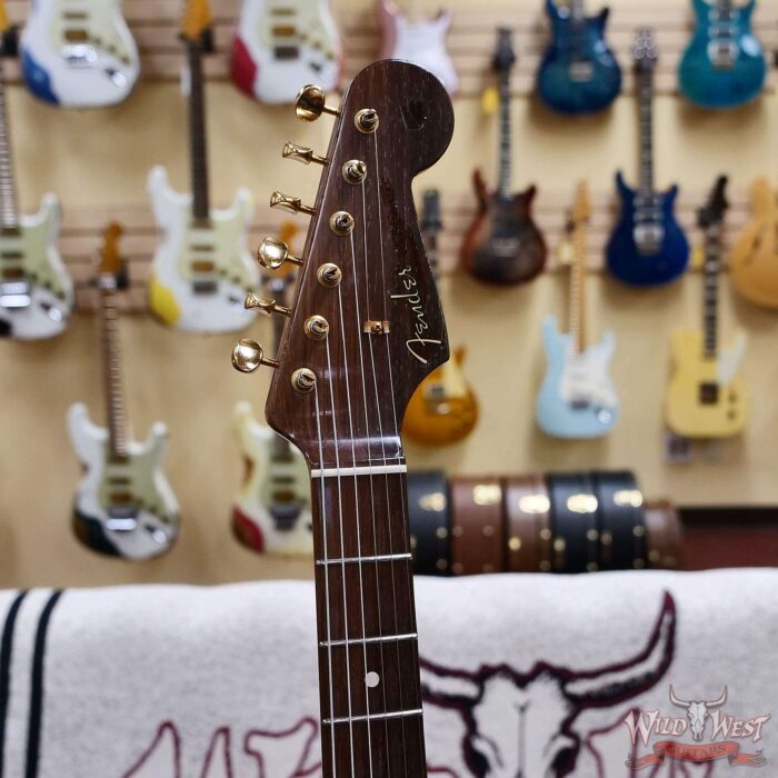 Fender Custom Shop Kyle McMillin Masterbuilt 1957 Stratocaster Hardtail Brazilian Rosewood Neck Heavy Relic Black 6.90 LBS (US Only / No International Shipping) - Image 7