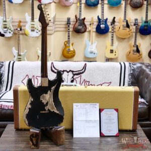 Fender Custom Shop Kyle McMillin Masterbuilt 1957 Stratocaster Hardtail Brazilian Rosewood Neck Heavy Relic Black 6.90 LBS (US Only / No International Shipping) - Image 12