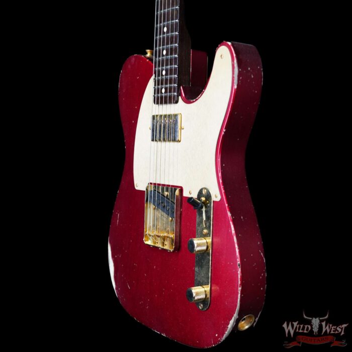 Fender Custom Shop Kyle McMillin Masterbuilt 1959 HS Telecaster Brazilian Rosewood Neck Relic Candy Apple Red 7.80 LBS (US Only / No International Shipping) - Image 2