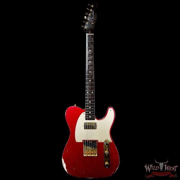 Fender Custom Shop Kyle McMillin Masterbuilt 1959 HS Telecaster Brazilian Rosewood Neck Relic Candy Apple Red 7.80 LBS (US Only / No International Shipping) - Image 3