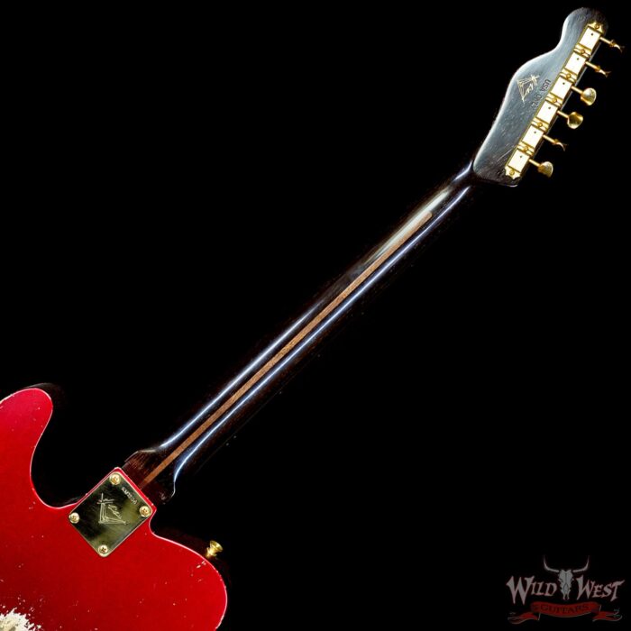 Fender Custom Shop Kyle McMillin Masterbuilt 1959 HS Telecaster Brazilian Rosewood Neck Relic Candy Apple Red 7.80 LBS (US Only / No International Shipping) - Image 5