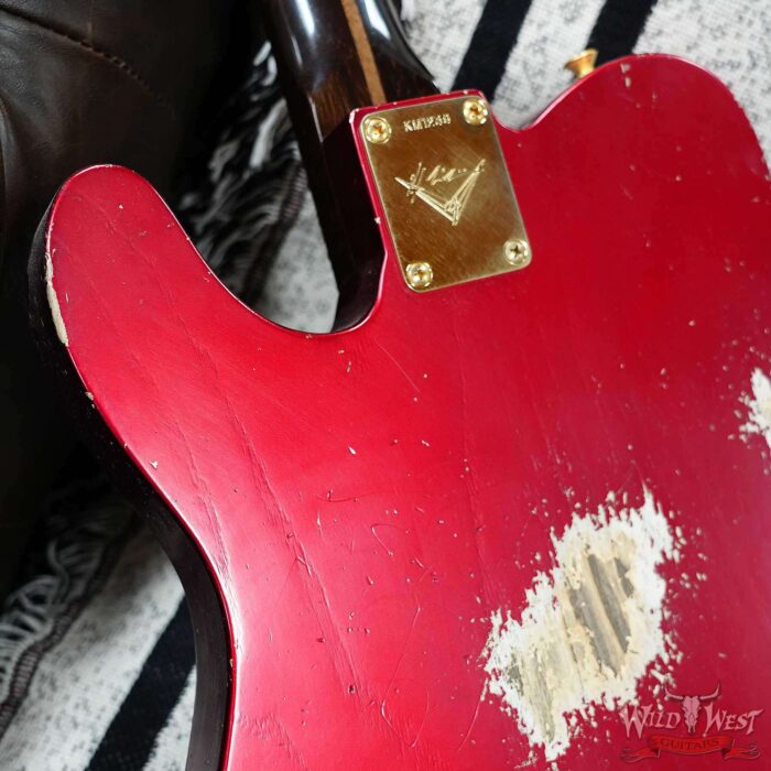 Fender Custom Shop Kyle McMillin Masterbuilt 1959 HS Telecaster Brazilian Rosewood Neck Relic Candy Apple Red 7.80 LBS (US Only / No International Shipping) - Image 14