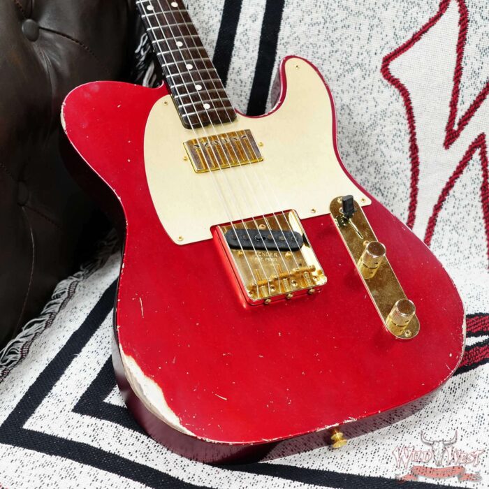 Fender Custom Shop Kyle McMillin Masterbuilt 1959 HS Telecaster Brazilian Rosewood Neck Relic Candy Apple Red 7.80 LBS (US Only / No International Shipping) - Image 7