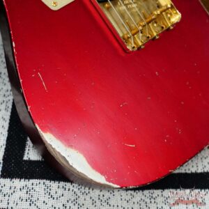 Fender Custom Shop Kyle McMillin Masterbuilt 1959 HS Telecaster Brazilian Rosewood Neck Relic Candy Apple Red 7.80 LBS (US Only / No International Shipping) - Image 12