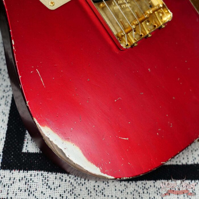 Fender Custom Shop Kyle McMillin Masterbuilt 1959 HS Telecaster Brazilian Rosewood Neck Relic Candy Apple Red 7.80 LBS (US Only / No International Shipping) - Image 12