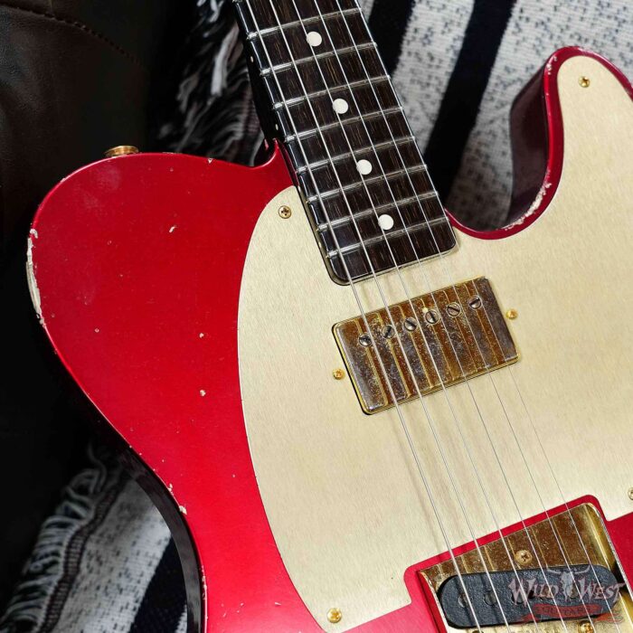 Fender Custom Shop Kyle McMillin Masterbuilt 1959 HS Telecaster Brazilian Rosewood Neck Relic Candy Apple Red 7.80 LBS (US Only / No International Shipping) - Image 8