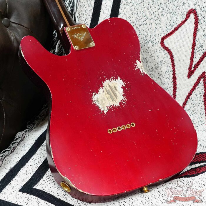 Fender Custom Shop Kyle McMillin Masterbuilt 1959 HS Telecaster Brazilian Rosewood Neck Relic Candy Apple Red 7.80 LBS (US Only / No International Shipping) - Image 13