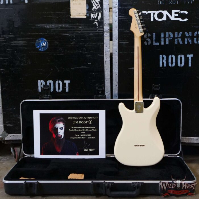 Jim Root Collection 2019 Fender Player Lead III Olympic White - Image 8