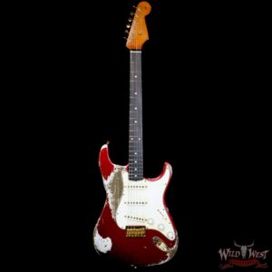 Fender Custom Shop Levi Perry Masterbuilt 1960 Stratocaster Brazilian Rosewood Board Heavy Relic Candy Apple Red with Gold Hardware 6.95 LBS (US Only / No International Shipping) - Image 3