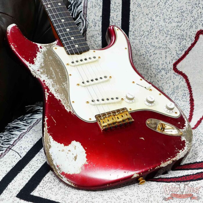 Fender Custom Shop Levi Perry Masterbuilt 1960 Stratocaster Brazilian Rosewood Board Heavy Relic Candy Apple Red with Gold Hardware 6.95 LBS (US Only / No International Shipping) - Image 8