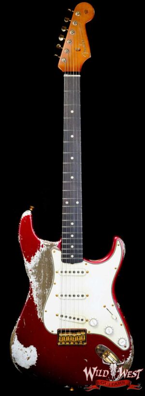 Fender Custom Shop Levi Perry Masterbuilt 1960 Stratocaster Brazilian Rosewood Board Heavy Relic Candy Apple Red with Gold Hardware 6.95 LBS (US Only / No International Shipping)