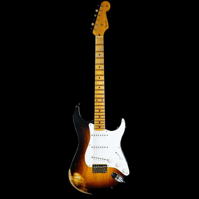 Fender Custom Shop Limited Edition 70th Anniversary 1954 Stratocaster Hardtail Relic Wide Fade 2 Tone Sunburst 6.90 LBS - Image 3