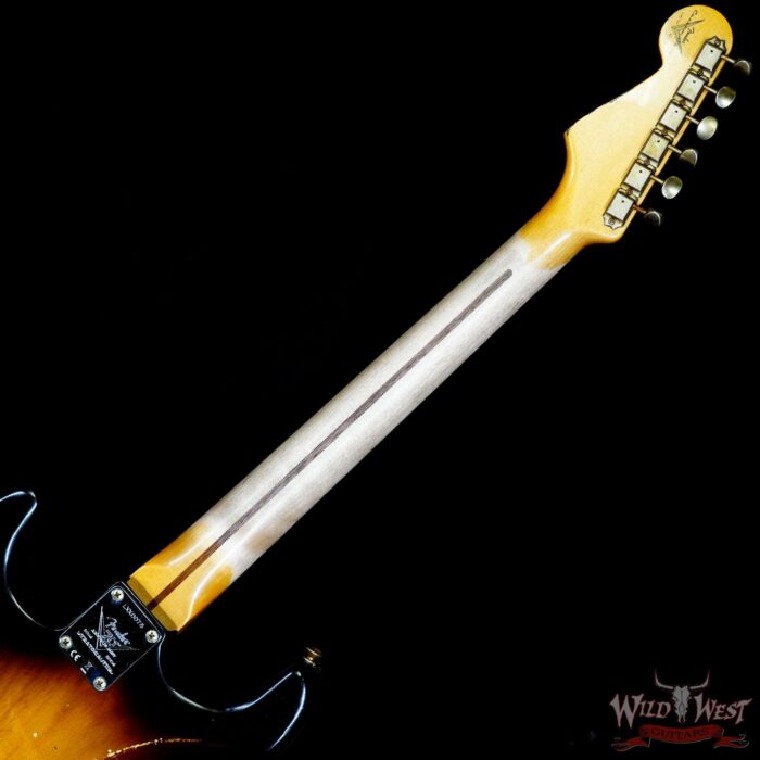 Fender Custom Shop Limited Edition 70th Anniversary 1954 Stratocaster Hardtail Relic Wide Fade 2 Tone Sunburst 6.90 LBS - Image 5