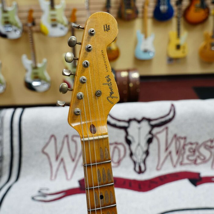 Fender Custom Shop Limited Edition 70th Anniversary 1954 Stratocaster Hardtail Relic Wide Fade 2 Tone Sunburst 6.90 LBS - Image 7