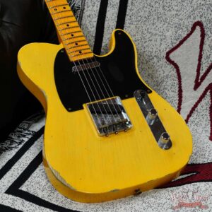 Fender Custom Shop Limited Edition 70th Anniversary Broadcaster (Telecaster) Relic Nocaster Blonde 7.30 LBS - Image 10