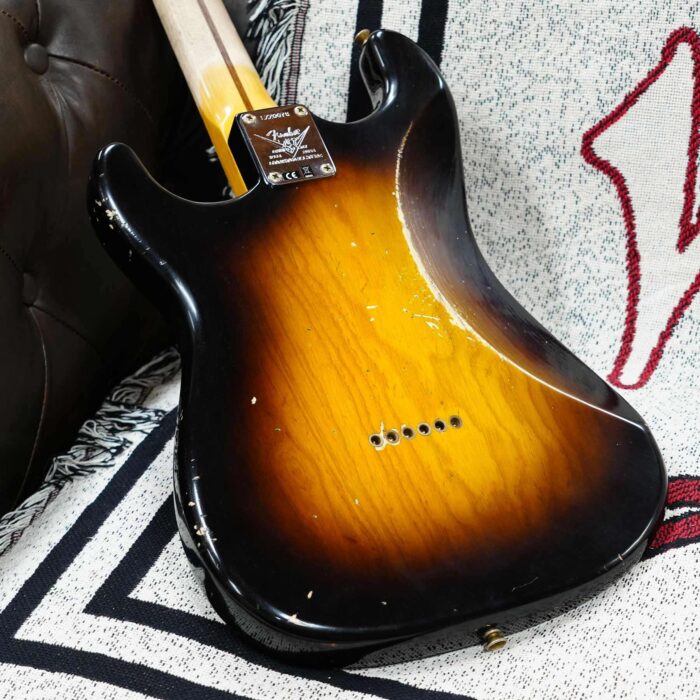 Fender Custom Shop Limited Edition 70th Anniversary 1954 Stratocaster Hardtail Relic Wide Fade 2 Tone Sunburst 6.90 LBS - Image 11
