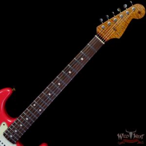 Fender Custom Shop Dennis Galuszka Masterbuilt Roasted 1959 Stratocaster Brazilian Rosewood Slab Board Hand-Wound PUs Journeyman Relic Faded Aged Fiesta Red - Image 4