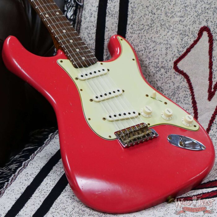 Fender Custom Shop Dennis Galuszka Masterbuilt Roasted 1959 Stratocaster Brazilian Rosewood Slab Board Hand-Wound PUs Journeyman Relic Faded Aged Fiesta Red - Image 9