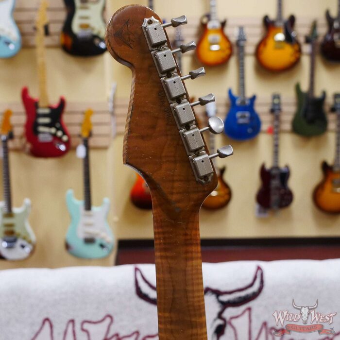 Fender Custom Shop Dennis Galuszka Masterbuilt Roasted 1959 Stratocaster Brazilian Rosewood Slab Board Hand-Wound PUs Journeyman Relic Aged Shell Pink - Image 10