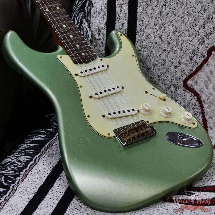Fender Custom Shop Dennis Galuszka Masterbuilt Roasted 1959 Stratocaster Brazilian Rosewood Slab Board Hand-Wound PUs Journeyman Relic Faded Aged Sgerwood Green - Image 8