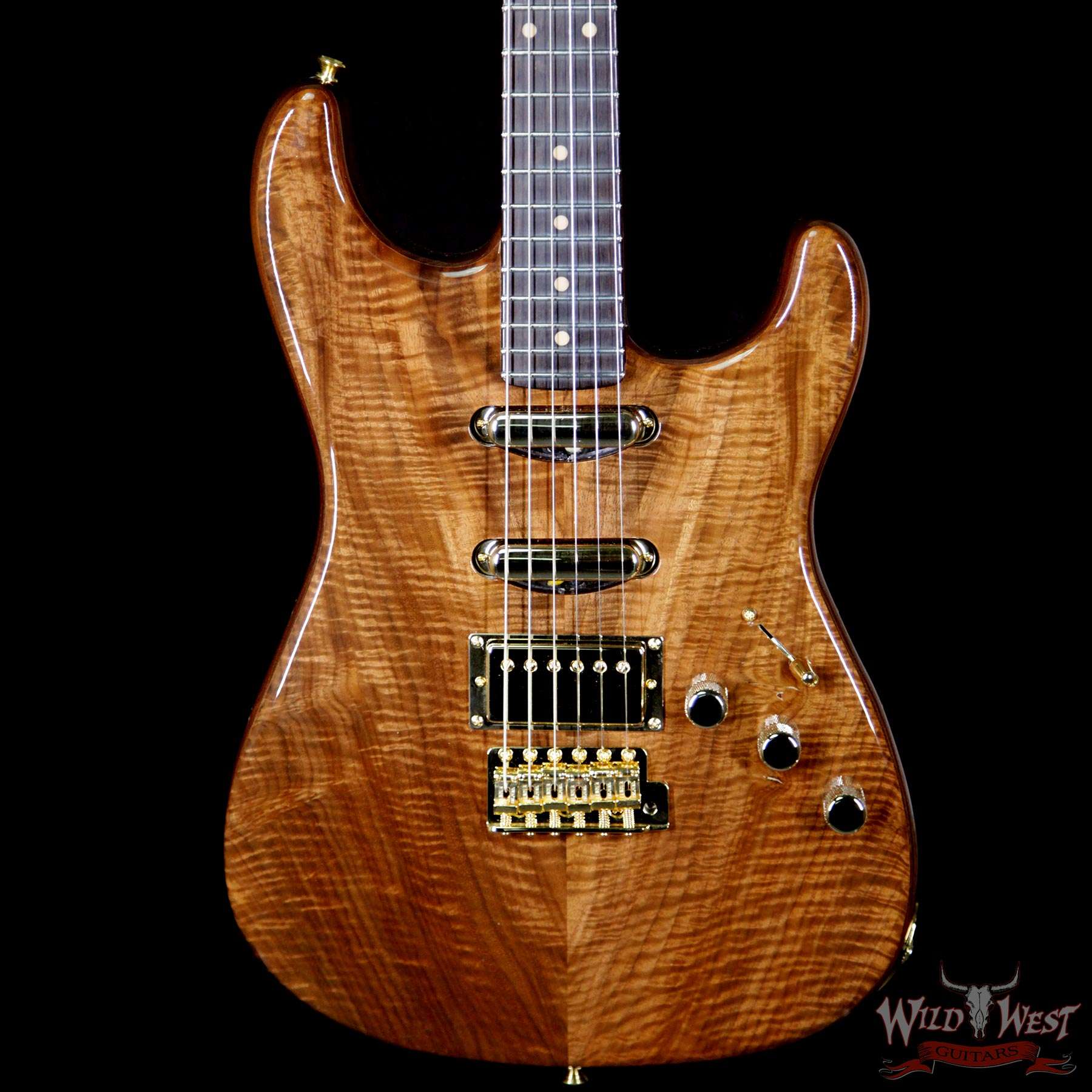 fender-mbdg-clarowalnut-startcz529712-bbf__wwg.jpg 2018 Fender Custom Shop Masterbuilt Dennis Galuszka Artisan Claro Walnut Stratocaster HSS African Blackwood Board - Image 3