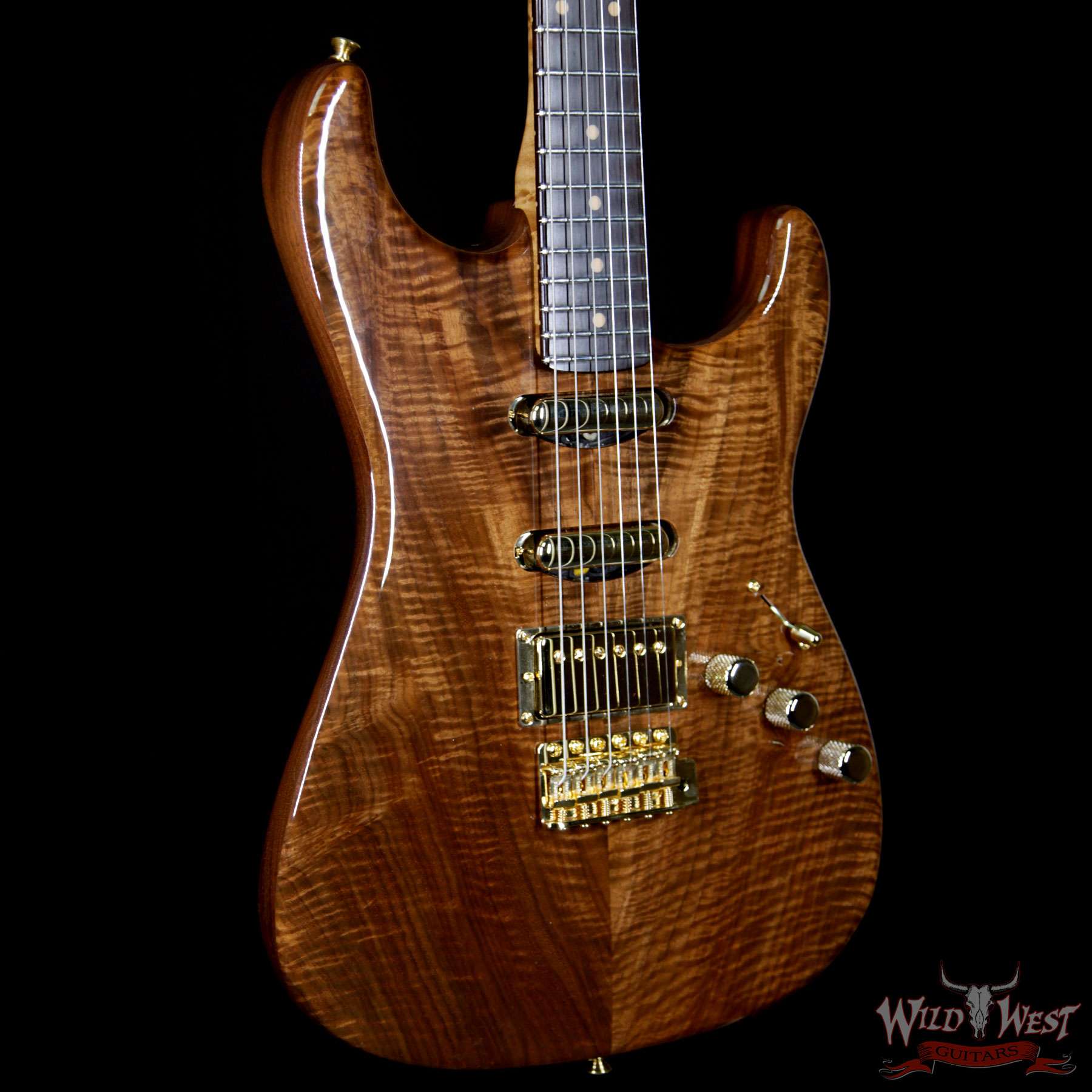 fender-mbdg-clarowalnut-startcz529712-bl__wwg.jpg 2018 Fender Custom Shop Masterbuilt Dennis Galuszka Artisan Claro Walnut Stratocaster HSS African Blackwood Board - Image 4