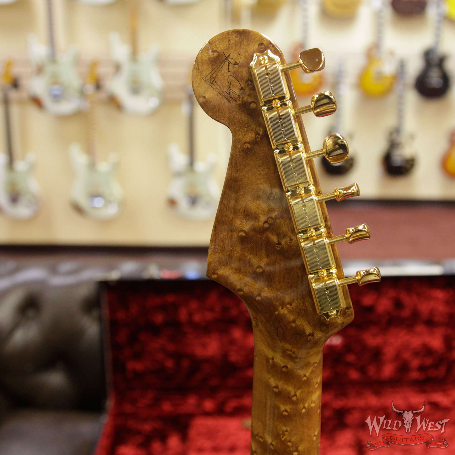 fender-mbdg-clarowalnut-startcz529712-hb__wwg.jpg 2018 Fender Custom Shop Masterbuilt Dennis Galuszka Artisan Claro Walnut Stratocaster HSS African Blackwood Board - Image 10