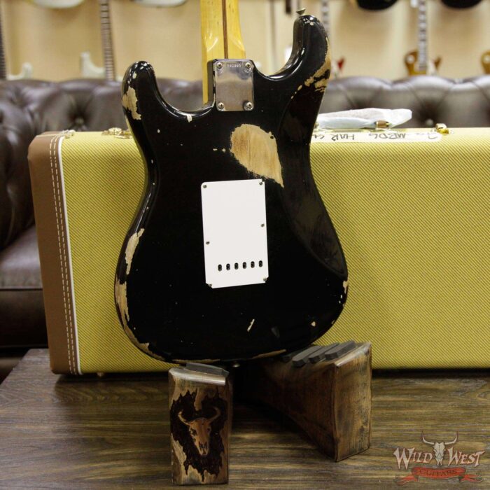 Fender Custom Shop Masterbuilt Dennis Galuszka Private Collection HAR Stratocaster Black 7.25 Lbs - Image 15