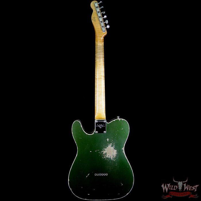 Fender Masterbuilt Dale Wilson Custom Shop 1960 Telecaster Relic Flame Maple Fingerboard Aged Cadillac Green - Image 7