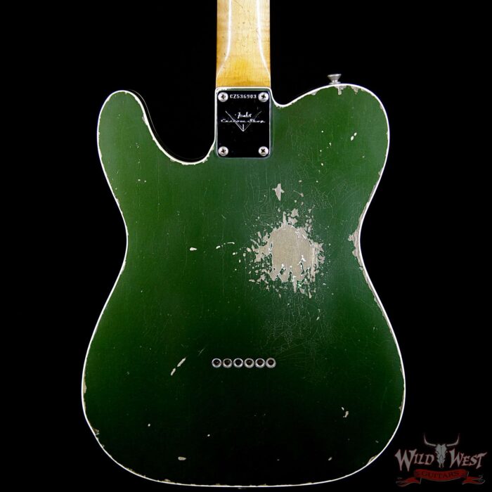Fender Masterbuilt Dale Wilson Custom Shop 1960 Telecaster Relic Flame Maple Fingerboard Aged Cadillac Green - Image 5
