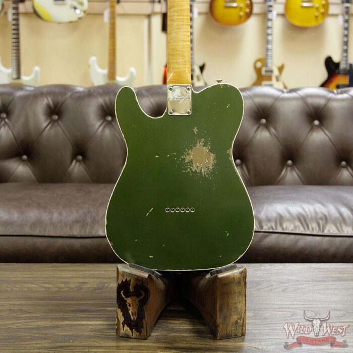 Fender Masterbuilt Dale Wilson Custom Shop 1960 Telecaster Relic Flame Maple Fingerboard Aged Cadillac Green - Image 15