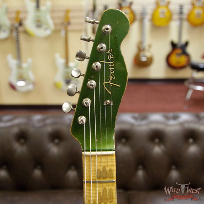 Fender Masterbuilt Dale Wilson Custom Shop 1960 Telecaster Relic Flame Maple Fingerboard Aged Cadillac Green - Image 10
